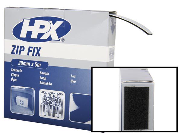 Zip fix (loops) - 20mm x 5m VDLHPXZF2005L 5425014220957