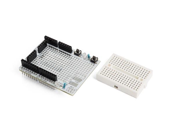 PROTOSHIELD PROTOTYPING BOARD WITH MINI BREADBOARD FOR ARDUINO® UNO WPB201 5410329729585