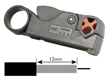 COAX CABLE STRIPPER (RG58-RG59) VTCOAX 5410329200312; 5410329449773; 5410329511494