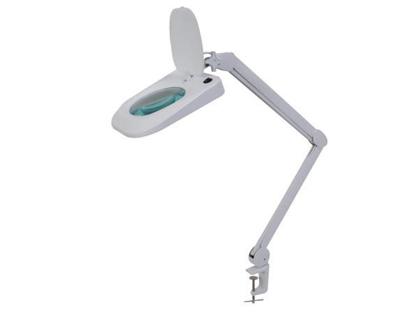 LED desk working lamp with magnifying glass - 5 dioptre - 10 W - 60 LEDs - white VTLLAMP1WN 5410329728069