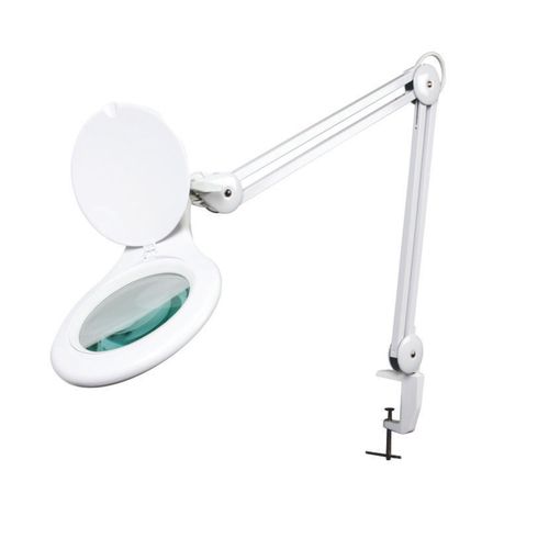 LED desk working lamp with magnifying glass - 8 dioptre - 8 W - 60 LEDs - white VTLLAMP4WN 5410329728052