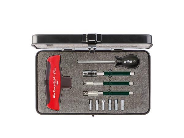 Wiha Torque screwdriver with T-handle set TorqueVario®-S T plus assorted, variably adjustable torque limit, 11-pcs. in box (29234) WH29234 4010995292348; 4010995292348