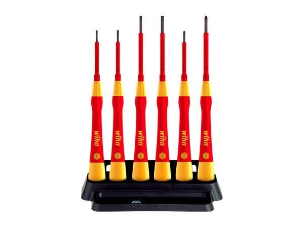 WIHA FINE SCREWDRIVER SET PICOFINISH ELECTRIC SLOTTED, PHILLIPS 6-pcs. (42989) WH42989 4010995429898