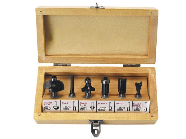 ROUTER BIT SET - 6 pcs WROS6 5410329405052; 5410329533090