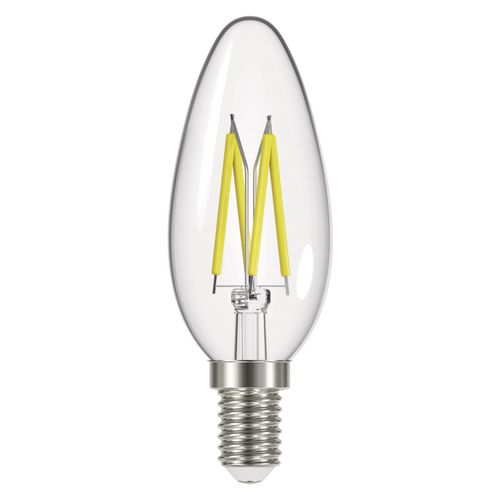 LED bulb E14 230V 6W 806lm, Filament Candle, warm white, 2700K, EMOS Z74203