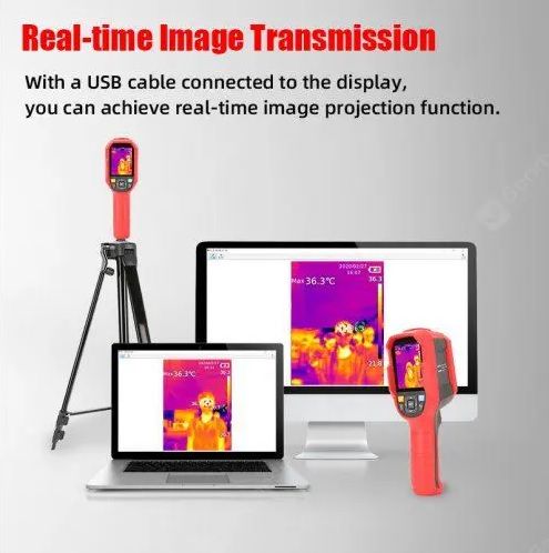 Infrared Thermal Imager 30~45 ˚ C Real Time Projection Temperature Thermal Imaging Camera UTi165K 6935750516522