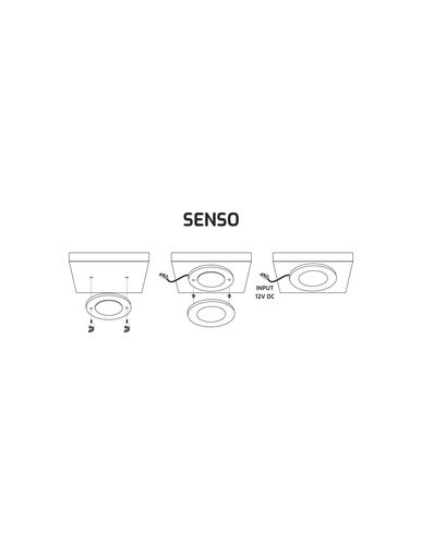 SENSO LED поверхностный светильник 2.5W, 4000K SENSO-AL-40K-01 5900652148257