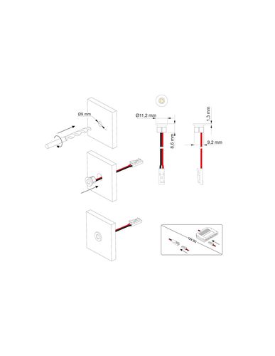 STAR LED light luminaire 0,6W, 4000K STAR-CH-40K-01 5900652149124