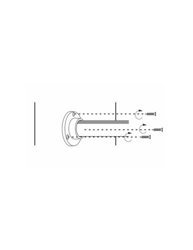 LED profilio RELING tvirtinimo elementų komplektas OP2-UCH-REL-SZ-01W 5900652143207