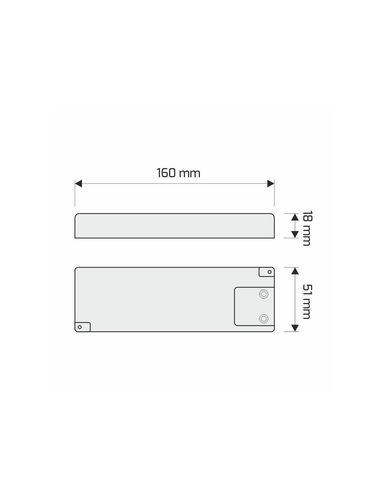 Impulsinis maitinimo šaltinis LED 12V 2.5A, 30W, su L813 jungtimis, Designlight TRA-LD-30W-T-01