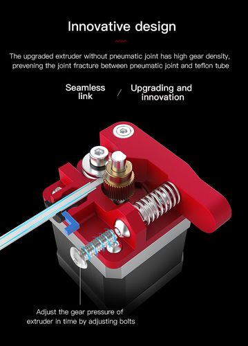 3D Printer Red Metal Extruder Kit for CR-10, CR-100, Ender-3, ENDER-5 series printers CREALITY CRE-6002020004