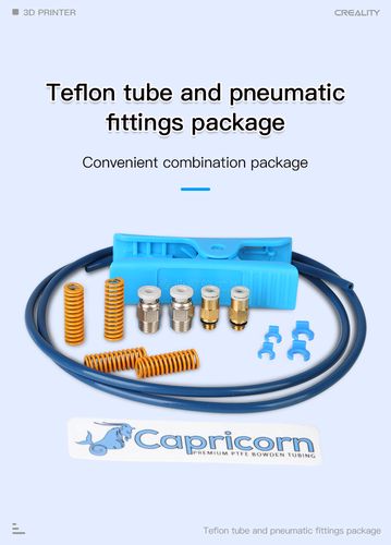 Tefloninio Capricorn vamzdelio komplektas su kirpimo įrankiu ir jungimo elementais CREALITY CRE-6007010003 6971636406501