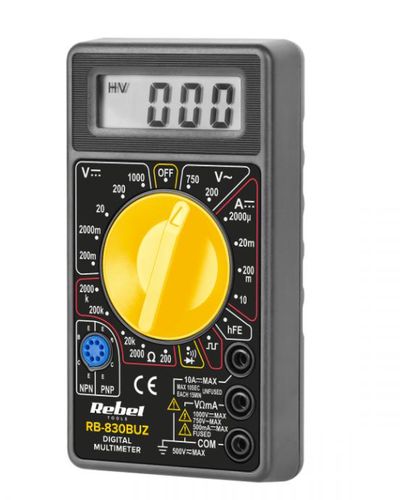 Multimetras skaitmeninis RB830 BUZ su garsiniu signalu CAT II 100 V RB-830BUZ 5901890058063