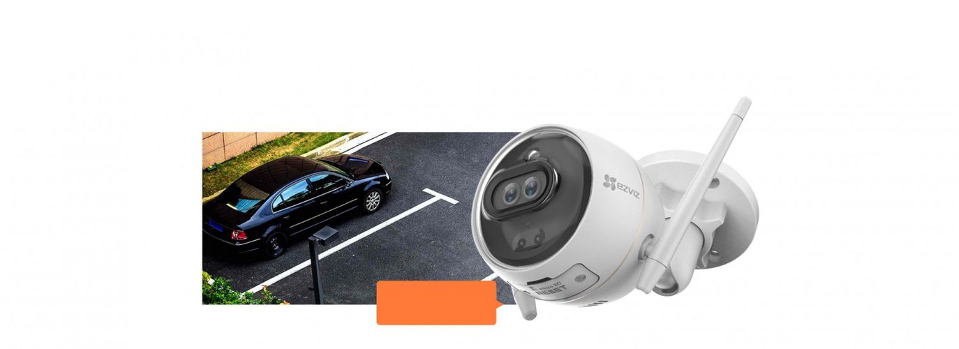 Wi-Fi camera C3X, 1080p, object detection, Color Night Vision, IP67, Micro SD up to 256GB, EZVIZ CS-CV310-C0-6B22WFR