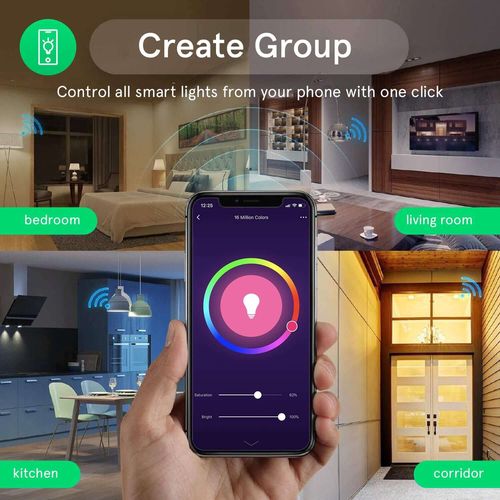 Лампа NOUS P3 Smart WIFI RGB E27, TUYA / Smart Life NOUS-P3 5907772033142