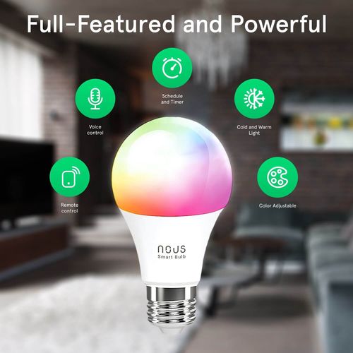 Лампа NOUS P3 Smart WIFI RGB E27, TUYA / Smart Life NOUS-P3 5907772033142