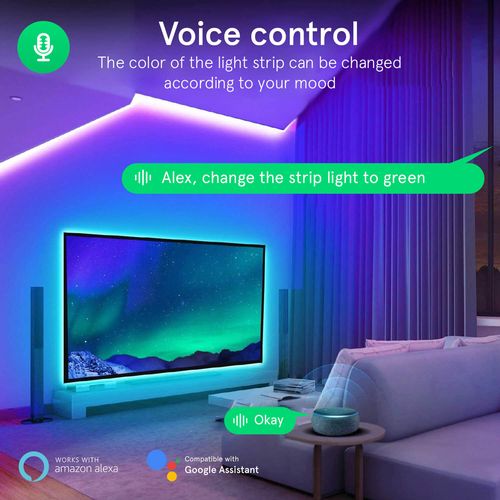 Smart RGB WIFI LED Strip F2, 10m, 36W, TUYA / Smart Life NOUS-F2 5907772033913