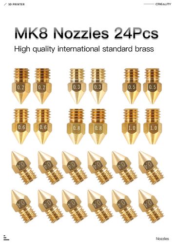 MK8 Nozzles Package 24PCS CRE-4007010004