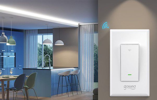 Smart wall switch, 230V, 10A, Wi-Fi , TUYA / Smart Life, Gosund GOSUND-SW9 6972391281471