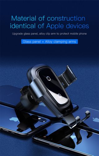 Car Air Vent Mount for 4-6.5" Display Smarhphones with Wireless Charging 10W WXYL-B0A 6953156276871