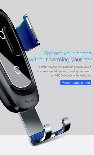 Automašīnas ventilācijas režģa stiprinājums viedtālruņiem ar 4-6,5" displeju ar bezvadu uzlādes funkciju WXYL-B0A 6953156276871