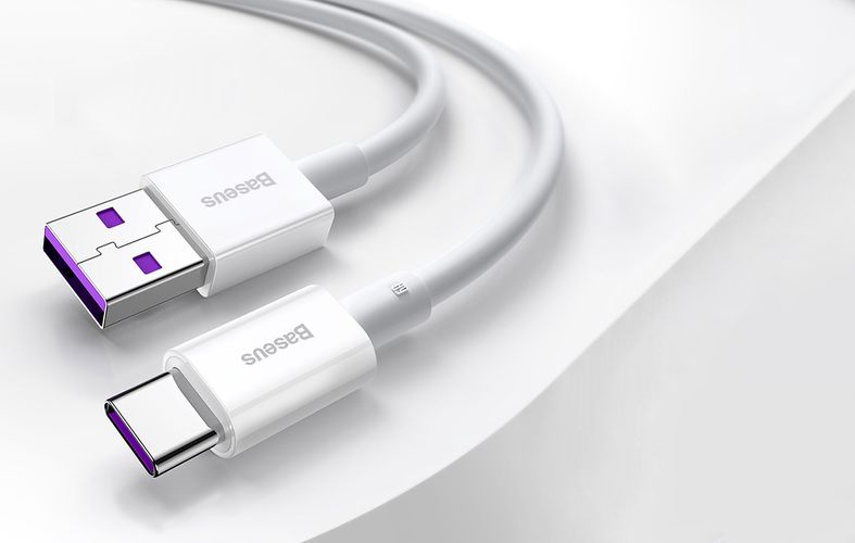 Cable USB A plug - USB C plug 66W 1.0m white (do not compatible with iPhone 15) Superior BASEUS CATYS-02 6953156205505