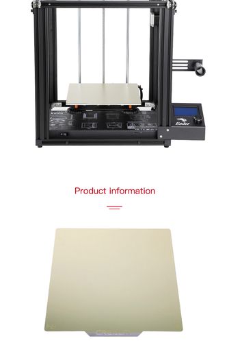 3D spausdinimo paviršius PEI blizgus 235x235x1mm (skirtas Ender-3/Ender-3 Pro/Ender-3s/Ender-5/CR20 PRO/CR20) CREALITY CRE-4004090039