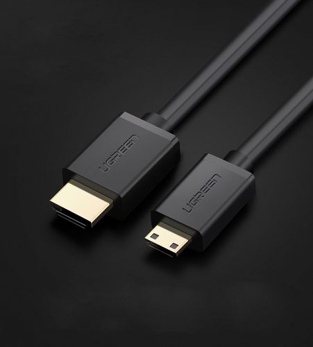 Cable HDMI - miniHDMI 1.5m (HDMI 2.0 4K@60Hz) black HD108 UGREEN UGREEN/11167 6957303891672