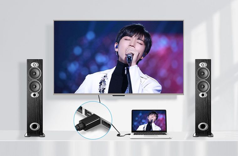 Конвертер Mini DP male - HDMI female черный 0.2м 1080p MD112 UGREEN UGREEN/40360 6957303843602