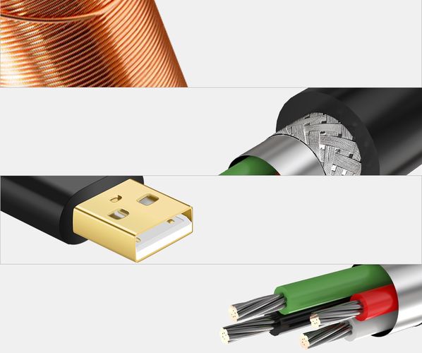 Kabelis ilgiklis su stiprintuvu USB A kištukas - A lizdas 5m juodas US121 UGREEN UGREEN/10319