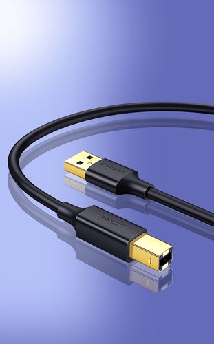 Cable USB AM - BM 5m black US135 UGREEN UGREEN/10352