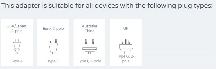 Travel Adapter: World to Europe 250V 2.5A, 2 x USB MUV SKROSS SKR/1302960 7640166323693