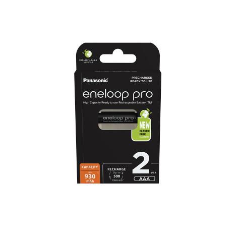 Akumuliatorius HR03 (AAA) 1.2V 930mAh Ni-Mh BK-4HCDE/2BE Panasonic eneloop PRO, 2vnt pakuotėje 5410853064237