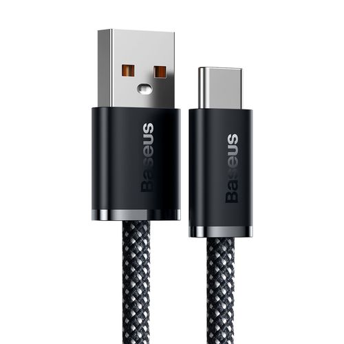 Kabelis USB A kištukas - USB C kištukas 2.0m 100W  (netinka iPhone 15 įkrovimui) Dynamic pilkas BASEUS CALD000716 6932172607449