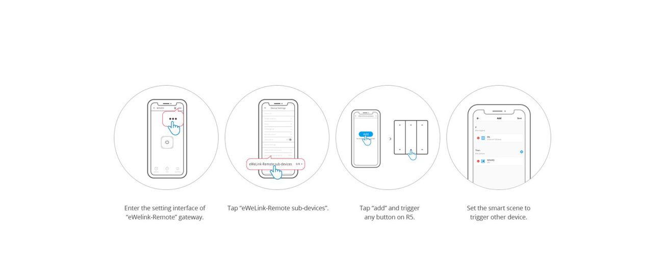 Smart wireless RF wall switch R5, 6 buttons, SONOFF SONOFF-R5 6920075777390