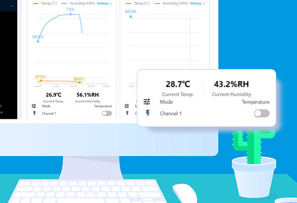 Smart Wi-Fi temperature and humidity controller THR320, 20A, DIN, TH Origin, SONOFF SONOFF-THR320 6920075777536