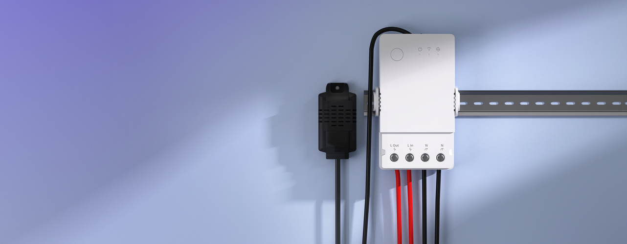 Išmanusis Wi-Fi temperatūros ir drėgmės valdiklis THR320, 20A, DIN, TH Origin, SONOFF SONOFF-THR320 6920075777536