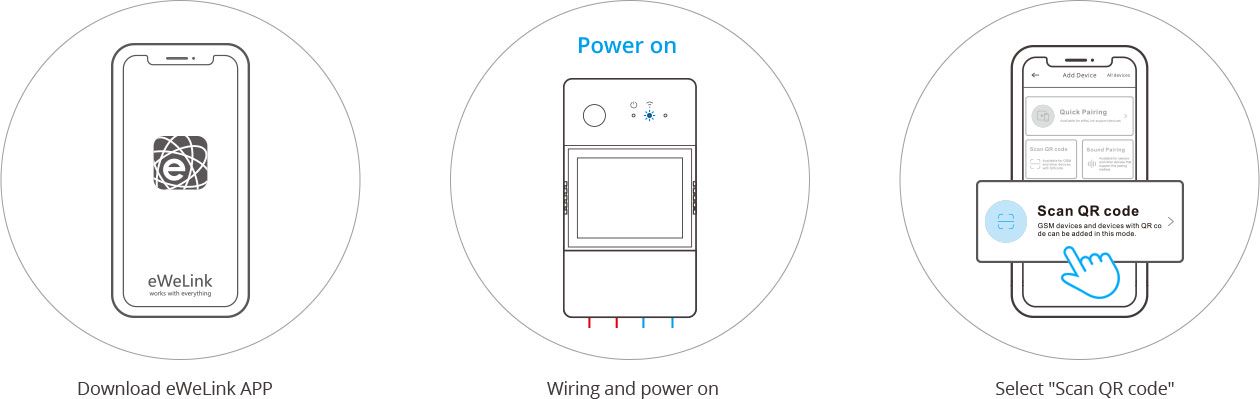 Smart Wi-Fi power meter switch with possibility to limit POWR320D, 230VAC, 20A, DIN, POW Elite, SONOFF SONOFF-POWR320D 6920075777505