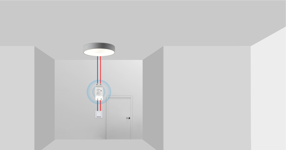 Išmanusis jungiklis, 230VAC, 2200W, RFR2, 1-kanalo, valdomas Wi-Fi ir RF, Sonoff SONOFF-RFR2 6920075775709