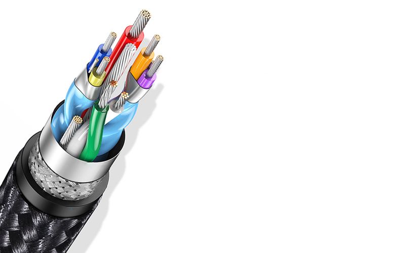 Kabelis USB A kištukas - USB C kištukas kampinis, 1m 3A juodas, su nailoniniu šarvu US385 UGREEN UGREEN/20299