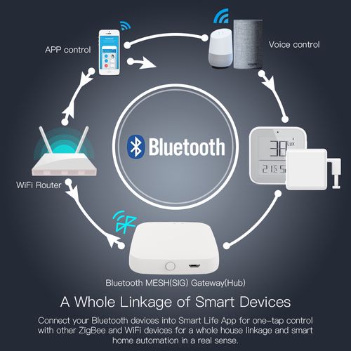 Умный дом Bluetooth - Wi-Fi мост HUB, MESH, TUYA / Умная жизнь BHUB-W-MS 6974246475295