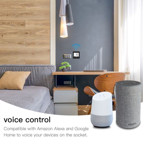 Išmanus, sieninis termostatas skirtas valdyti šildymo katilą / boilerį, Wi-Fi, TUYA / Smart Life WHT-002-GC-WH-MS 6974246473895