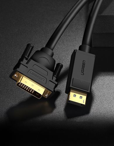 Kaabel DisplayPort (DP) isane – DVI isane (24+1) 1920*1080@60Hz 1,5m must DP103 UGREEN UGREEN/10243 6957303812431