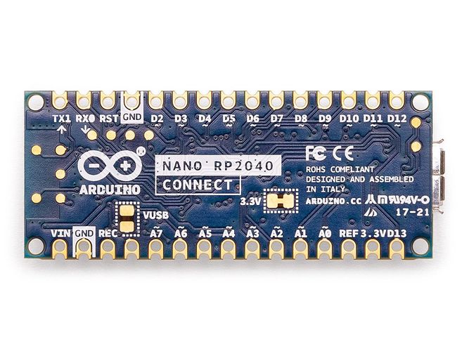 Mikrovaldiklis Nano RP2040 Connect ARDUINO ABX00052 7630049203051