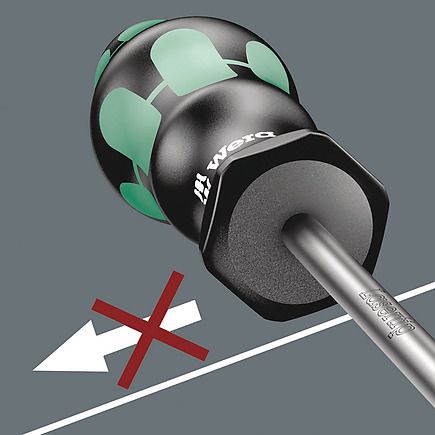 Screwdriver, flat, 0.8x4.0x100mm slipSTOP 335 110004 Wera 335/0.8X4 4013288003294