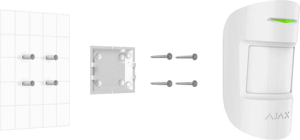 MotionProtect bevielis judesio jutiklis, 12m, 88.5°, PET 20kg, juodas, Ajax 5314.09.BL1 0856963007217