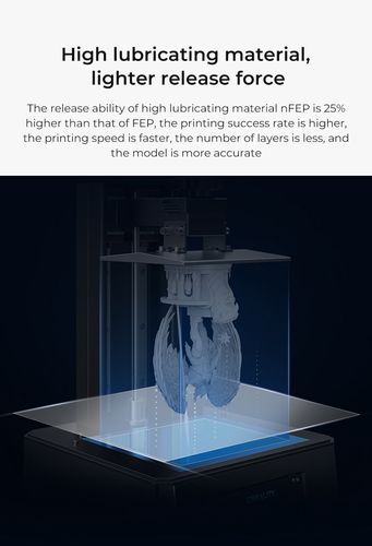 nFEP plėvelė 297×210×0.15mm skirta derviniams spausdintuvams iki 10.3" ekranu CREALITY CRE-4004080012