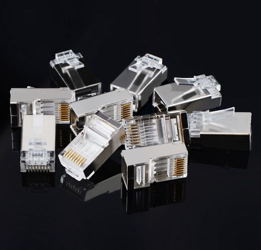 Kištukas RJ45 (8P8C) CAT6/6a STP ekranuotas daugiavieliam ir monolitiniam kabeliui (100 vnt) UGREEN/50248 6957303852482