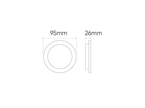 LED line LITE allvalgusti MOLLY 5W 450lm 3000K, ümmargune 200739 5905378200739