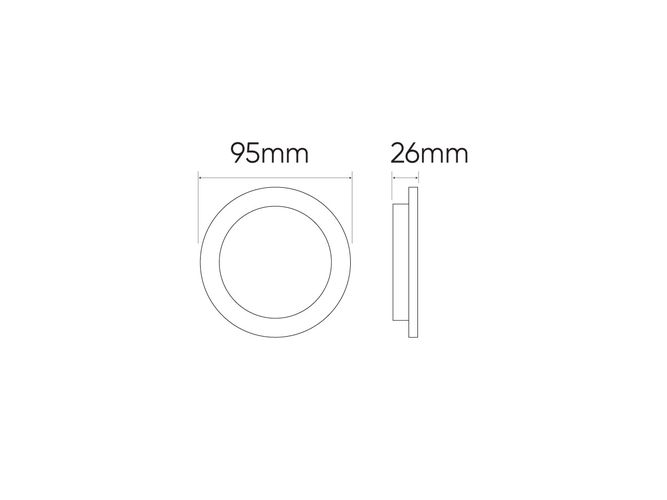 LED line LITE allvalgusti MOLLY 9W 830lm 3000K, ümmargune 200753 5905378200753